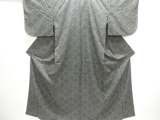 JAPANESE KIMONO / OMESHI KIMONO ENSEMBLE / SILK / NISHIJIN / WOVEN FLOWERS